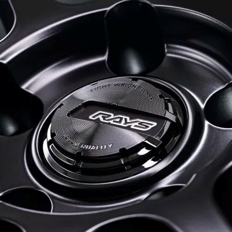 Gram Lights 57NR LIMITED II 18x9.5 +22 5-114.3 Semigloss Black Wheel w/ Black Cap/Stickers/Air Valve
