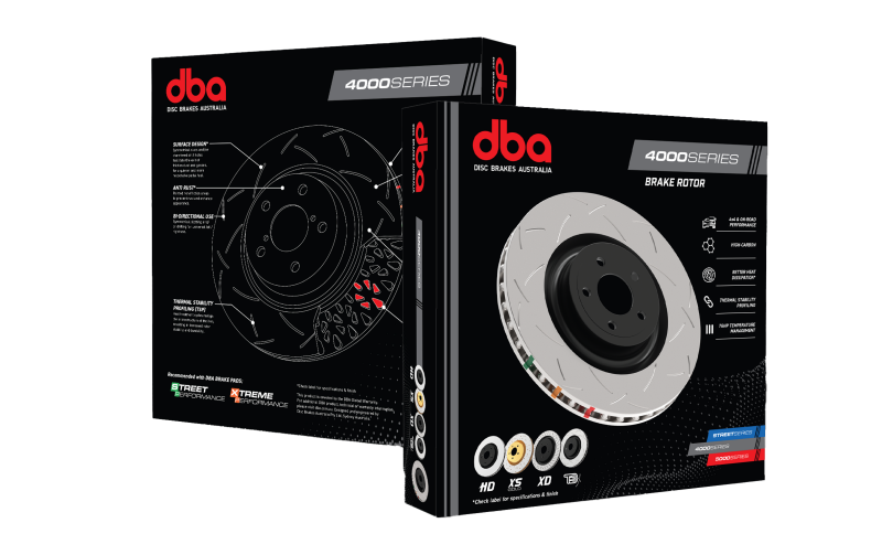 DBA 93-99 Land Rover Defender 110 Front 4000 Series Drilled & Slotted Rotor
