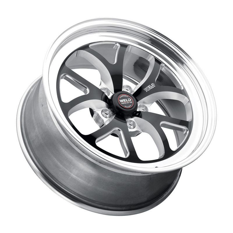 Weld S76 18x8 / 5x120.65 / 4.7 BS / 3.18 HB - Black Center - Polished Shell - Non-BL Wheel