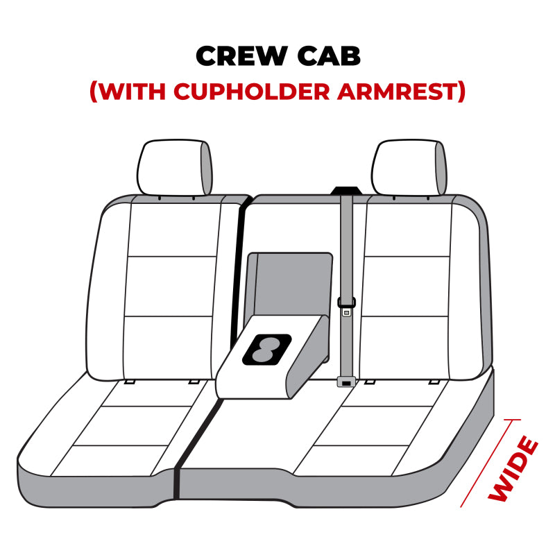 Covercraft 14 Chevrolet Silverado Waterproof Polyester SeatSaverSecond Row Seat Covers - Grey