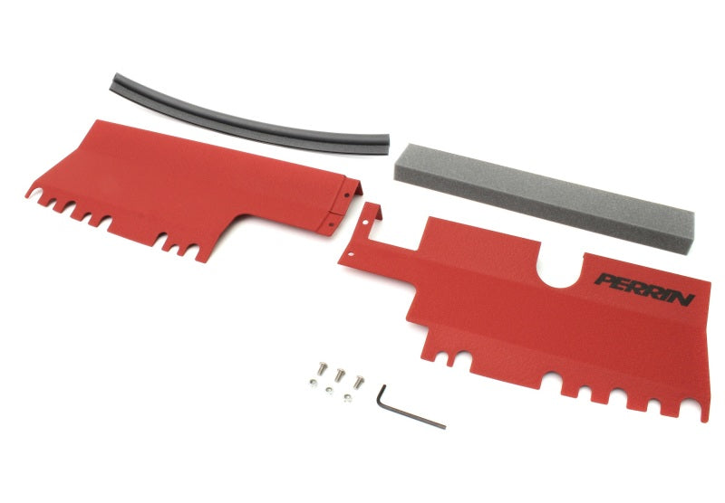 Perrin 15-21 WRX/STI Radiator Shroud | Without OEM Intake Scoop - Red