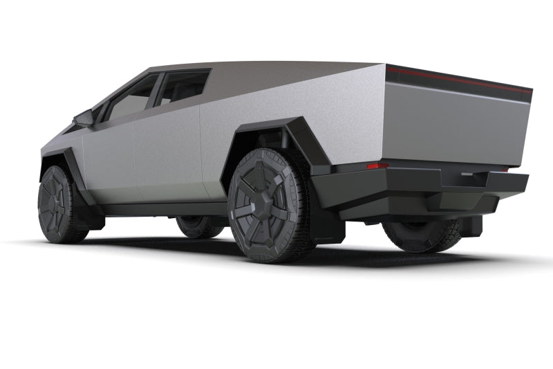 Rally Armor 24-25 Tesla Cybertruck Black UR Mud Flap Silver Logo