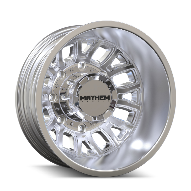 Mayhem Cogent Dually 8107D 17x6.5 8x210 BP 125mm Offset 154.2mm Bore Polished Wheel