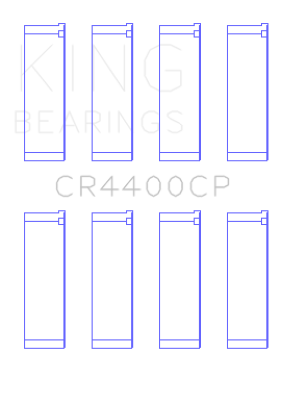 King Engine Bearings Honda 2006+ R16A/ R18A (Size 1.0) Coated Connecting Rod Bearing Set
