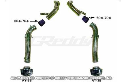 GReddy 09+ Nissan GTR Long Type Piping 60-70mm Suction Kit (STD)