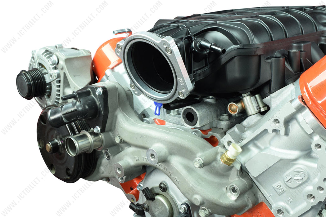 95MM Billet Throttle Body Adapter Adapts an LT5 Throttle Body to LT1, LT2 or LT4 Supercharger