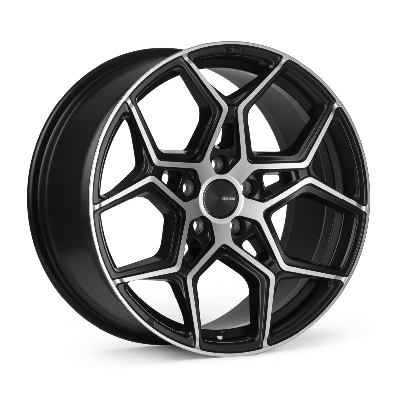 Enkei Quest 20x9 / 5x120 BP / ET40 / 72.6mm Bore - Matte Black Machining Wheel