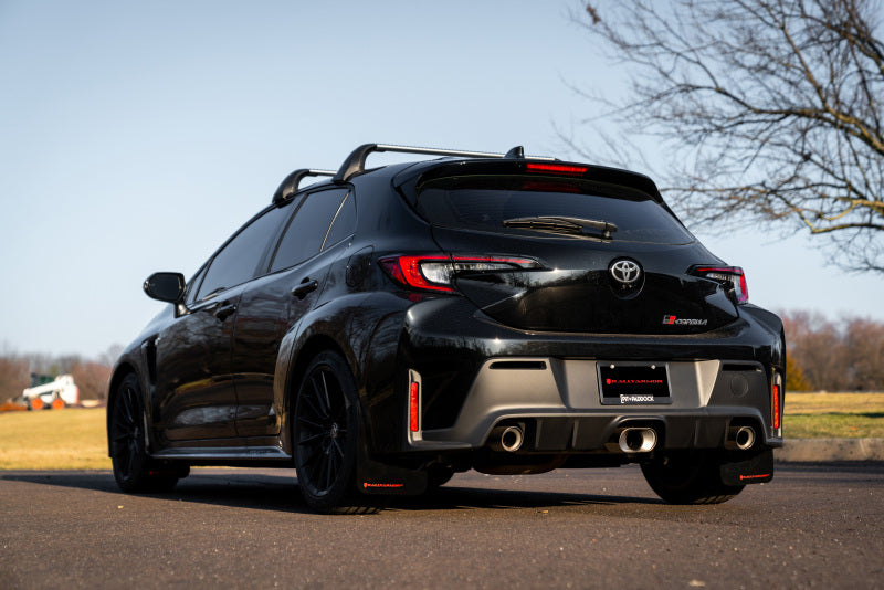 Rally Armor 23-26 Toyota GR Corolla Black Mud Flap w/Light Blue Logo