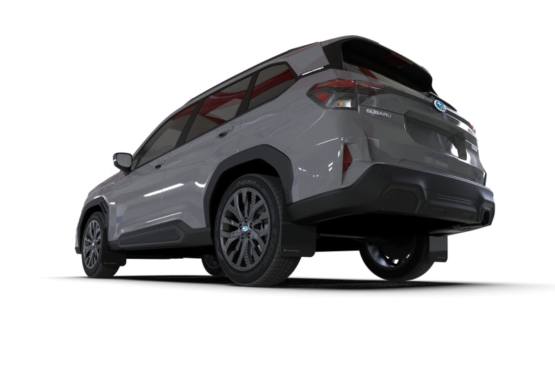 Rally Armor 25-26 Subaru Forester &amp; Hybrid Black UR Mud Flap w/Red Logo