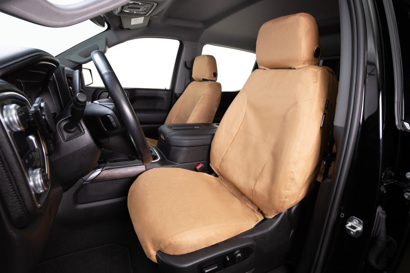 Covercraft 15-26 Ford Transit Polycotton SeatSaver Custom Third Row Seat Covers-Tan
