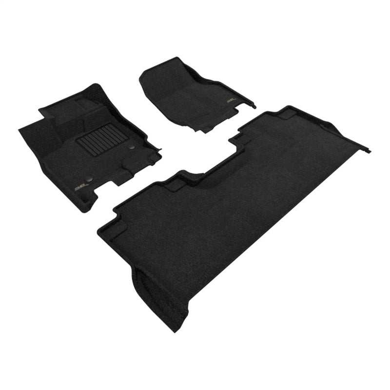 3D MAXpider 22-26 Ford F-150 Lightning Supercrew Elegant Black Full Set