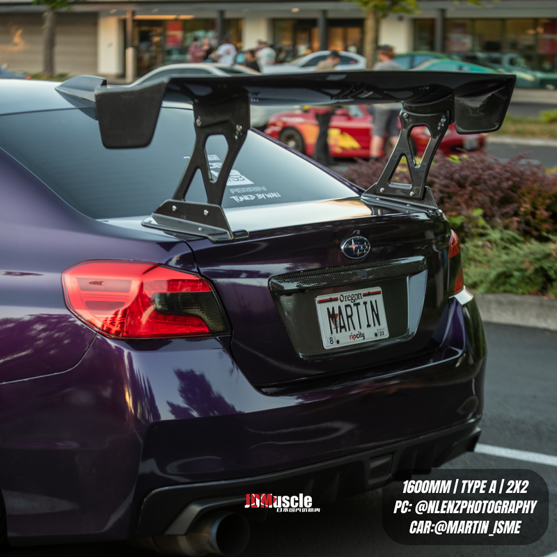 JDMuscle 15-21 WRX/STI VS Style Full Carbon Fiber Euro GT Wing