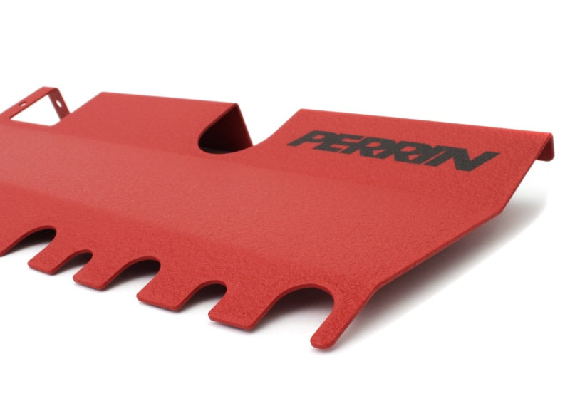 Perrin 15-21 WRX/STI Radiator Shroud | With OEM Intake Scoop - Red