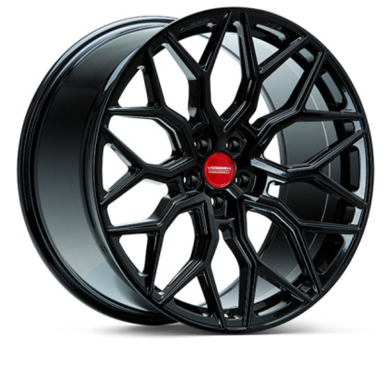 Vossen HF-2 24x10 - 5x114.3 - ET22 - Deep Face - 70.6 - Gloss Black Wheel