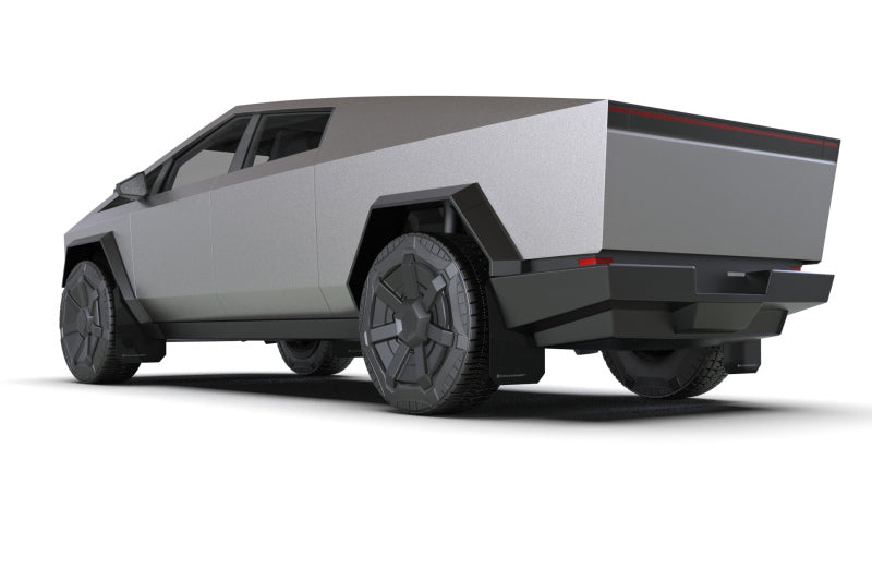Rally Armor 24-25 Tesla Cybertruck Black UR Mud Flap Silver Logo