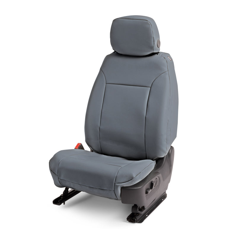 Covercraft 15-22 Chevrolet Colorado/GMC Leatherette PrecisionFitFront Row Seat Covers - Med Grey