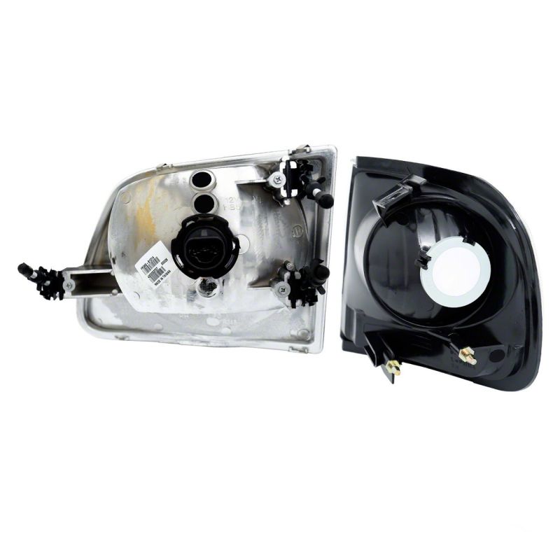 Raxiom 97-03 Ford F-150 G2 Euro Headlights w/ Parking Lights- Black Housing (Clear Lens)