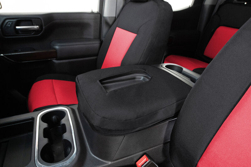 Covercraft 17-24 Nissan Titan Endura PrecisionFit Custom Second Row Seat Covers - Red/Black