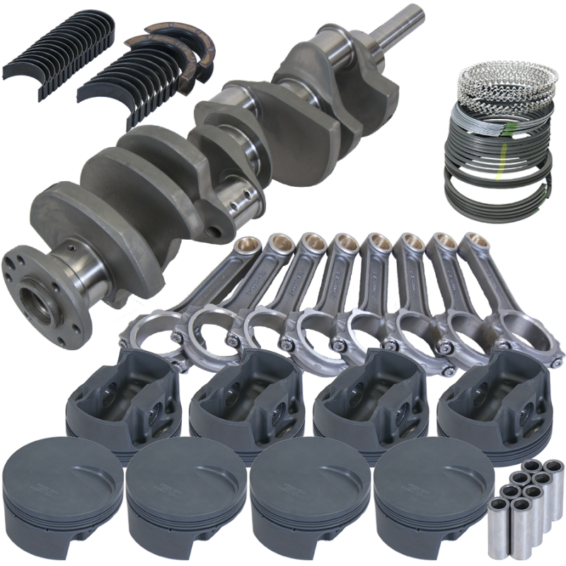 Eagle Ford 460 4.300in Crank 6.800in I-Beam Rods -3cc Flat Top 4.440in Pistons Rotating Assembly