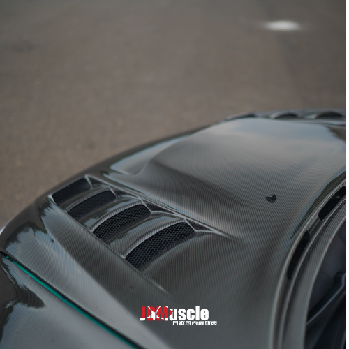 JDMuscle 08-14 WRX/STI Carbon Fiber Hood V3 w/ Heat Extract