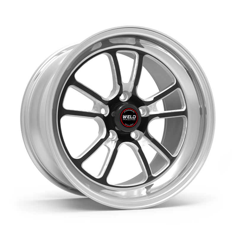 Weld S70 RT-S 18x10in / 5x120.65 BP / 6.2in. BS - Black Center - Polished Shell Wheel