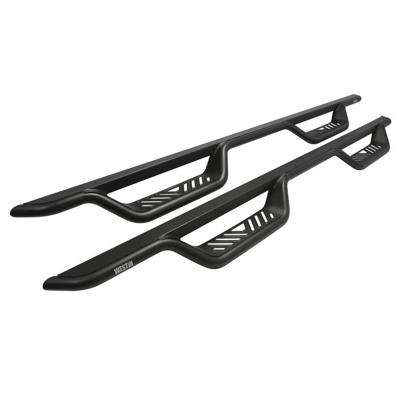Westin 1999-2016 Ford F-250/F-350/F-450/F-550 Crew Cab Outlaw Drop Nerf Step Bars Textured Black