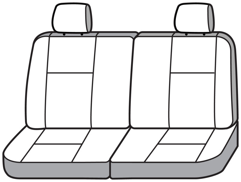 Covercraft 19-23 Ford Transit Polycotton SeatSaver Custom Third Row Seat Covers-Misty Grey