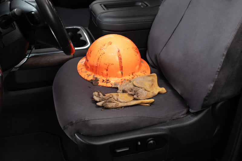 Covercraft 15-21 Ford Transit Polycotton SeatSaver Custom Third Row Seat Covers-Charcoal