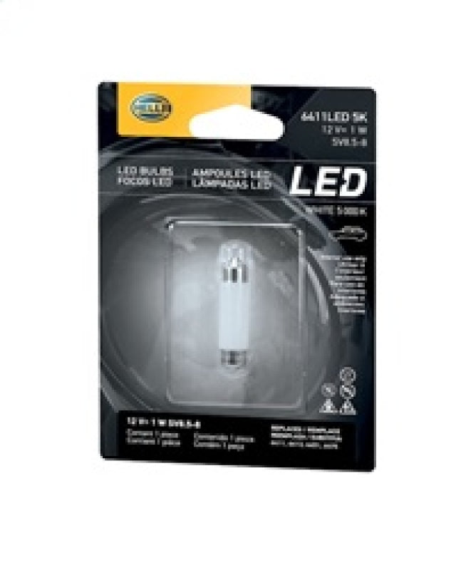 Hella 6411 12V 1W LED Bulb 5K - Single