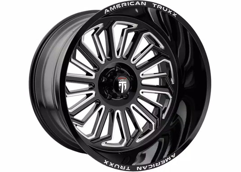 American Truxx AT1916 Butcher 20x12 / 6x139.7 BP / -25mm Offset / 106mm Hub Gloss Black Milled Wheel