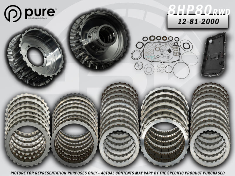 Pure Drivetrain 8HP80 High Performance Transmission Hard Parts Kit - RWD - Stage 2