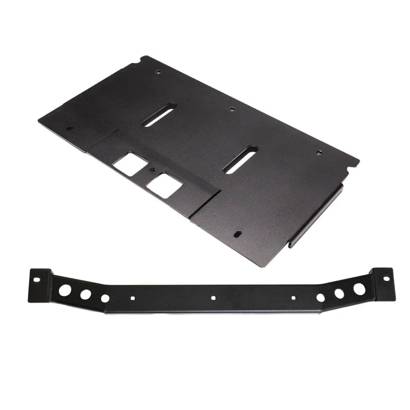 Cali Raised 2024+ Toyota Tacoma Transfer Case Skid Plate - Non-Hybrid / Steel / Powder Coat