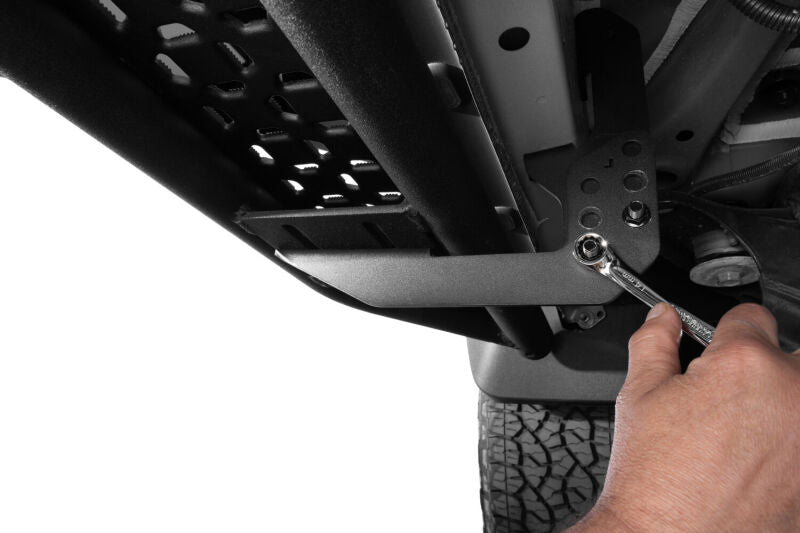 RealTruck 24-26 Toyota Tacoma Double Cab Growler Sport Running Boards - Textured Black