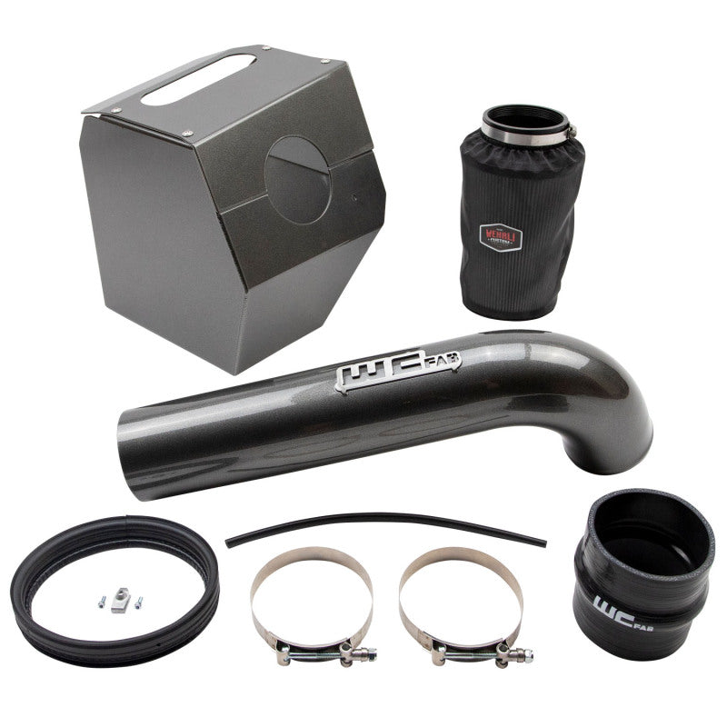 Wehrli 17-19 Chevrolet 6.6 L L5P Duramax 4in Intake Kit - Gun Metal
