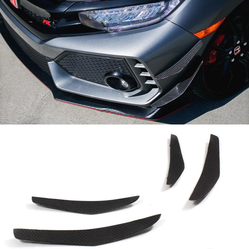 2017- 2020 Honda Civic Type R Canards V1 ( Carbon )