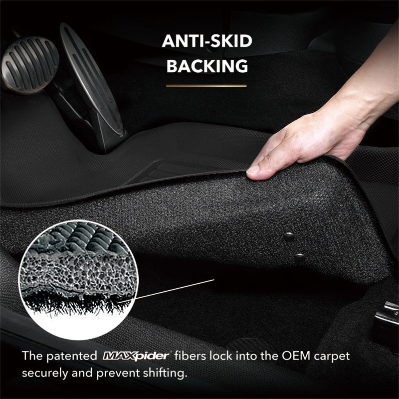 3D MAXpider 09-12 Dodge Ram 1500 Quad Cab Kagu Black Full Set (1 EYELET)