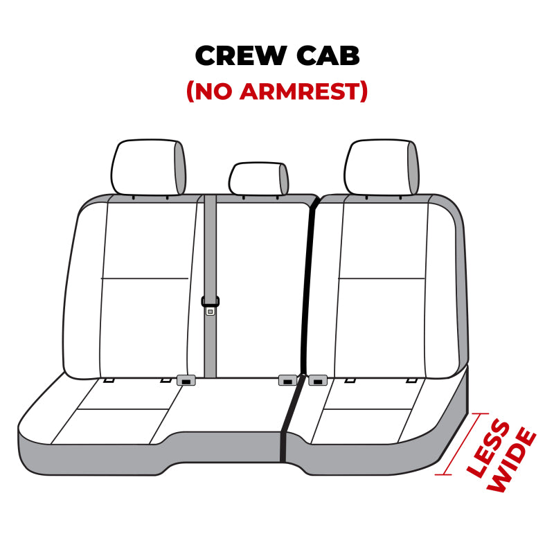 Covercraft 11-24 Dodge Ram Polycotton SeatSaver Custom Second Row Seat Covers - Taupe