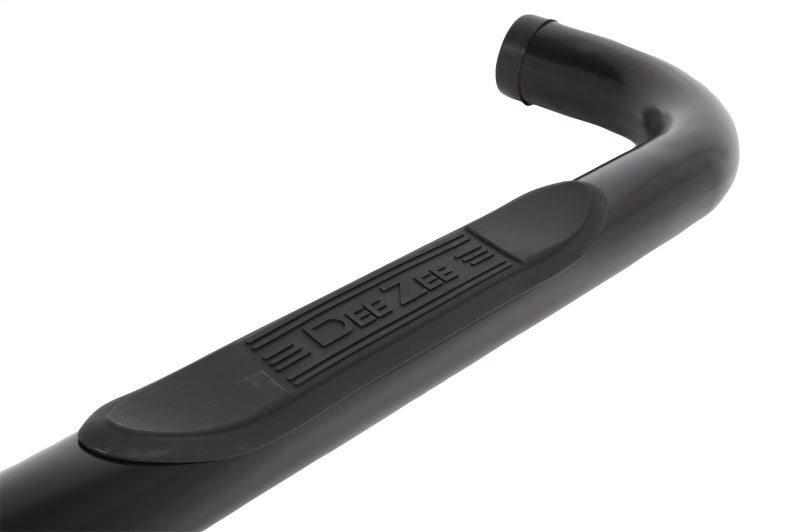 Dee Zee 14-19 Chevrolet Silverado Tubes - 3In Round Black Steel CrewCab