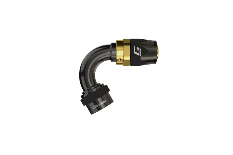 GReddy AN06 180 DEGREE HOSE END SWIVEL BLACK/GOLD ANODIZED