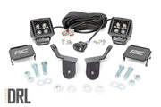 LED Light Kit | Cage Mount | 2" Black Pair | Amber DRL | Honda Pioneer 1000/Pioneer 1000-6 