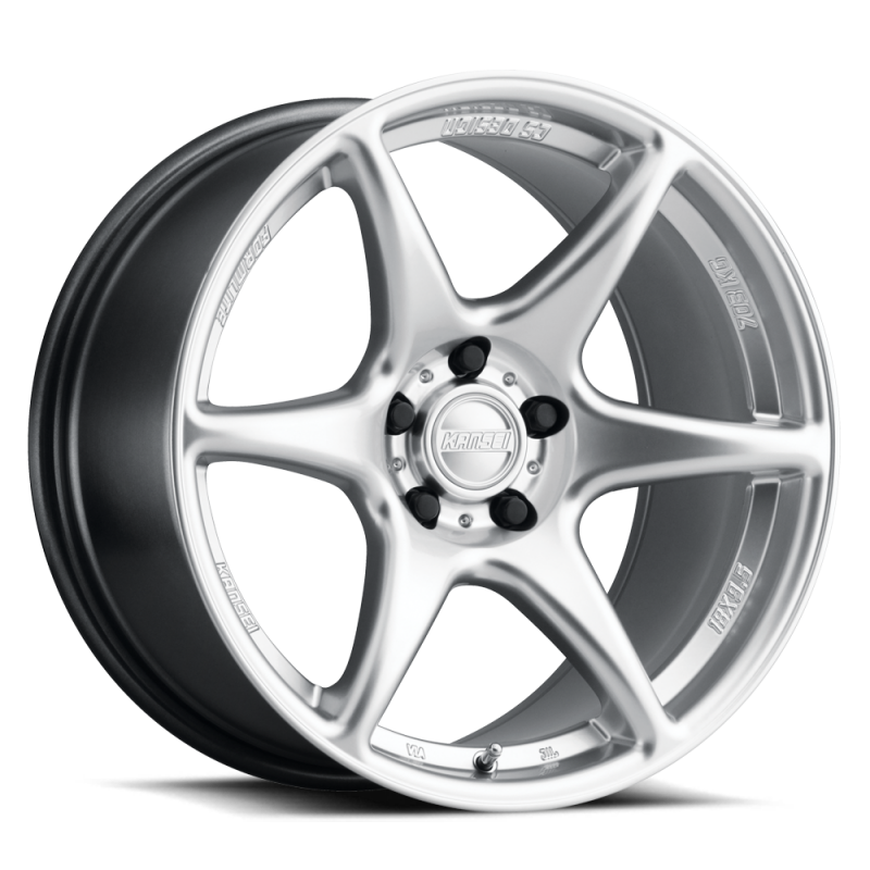Kansei K11H Tandem 15x8in / 4x114.3 BP / 0mm Offset / 73.1mm  Bore - Hyper Silver Machined Lip