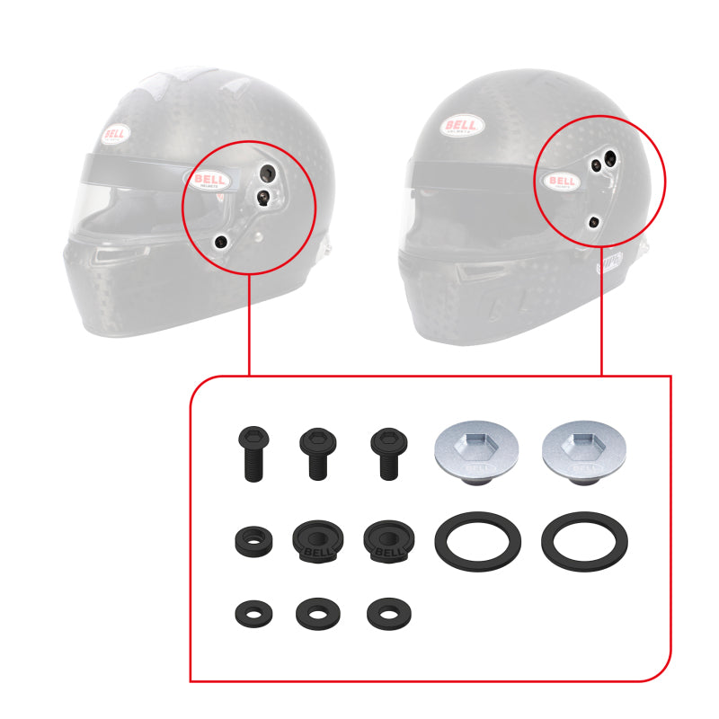 Bell SV (SE07/SE077/SE06) Pivot Kit - Red