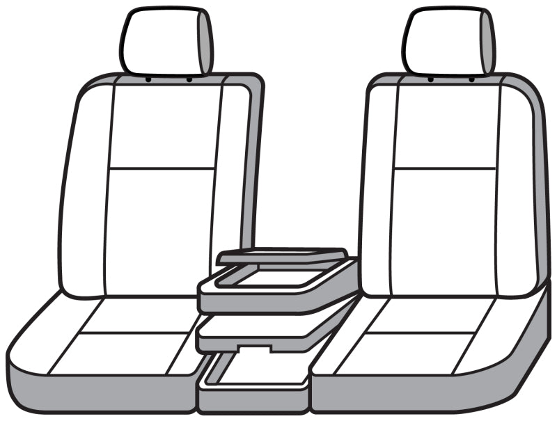 Covercraft 07-12 GMC Sierra Polycotton SeatSaver Custom Front Row Seat Covers - Taupe