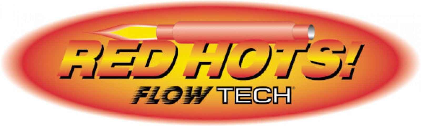 Flowtech Muffler, 2.25" Red Hot Glasspack Exhaust Muffler