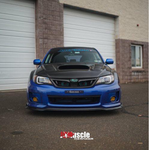 JDMuscle 08-14 WRX/STI Carbon Fiber Hood V3 w/ Heat Extract