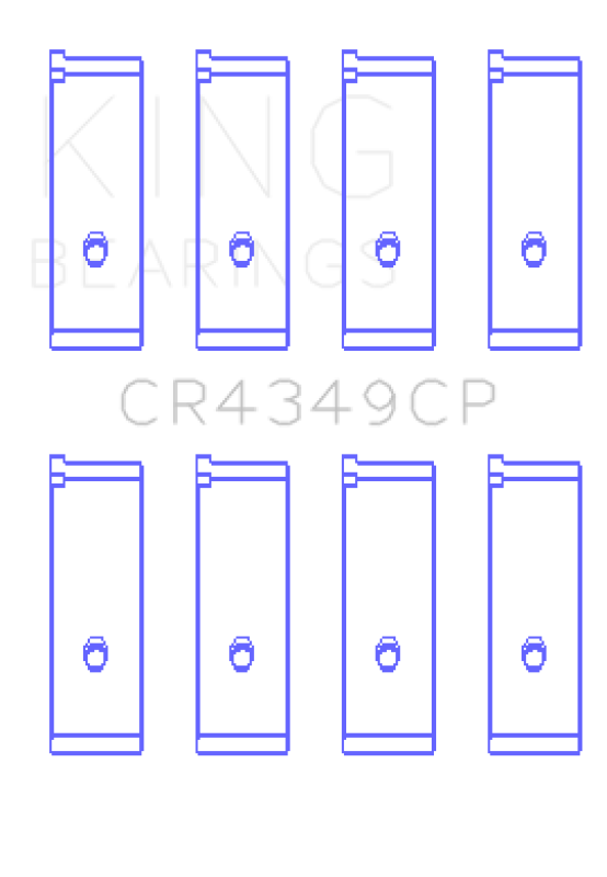 King Engine Bearings Toyota Scion XA/XB 1NZFE (Size STD) Tri-Metal Copper Lead Rod Bearing Set