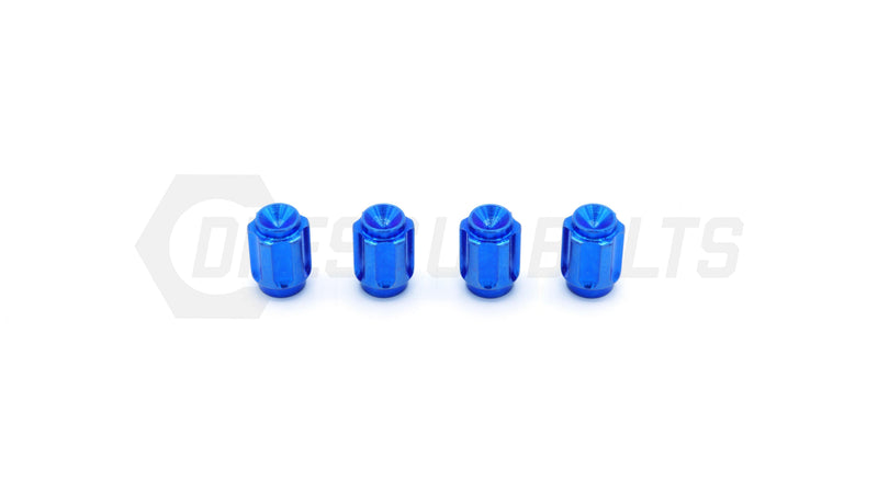 Dress Up Bolts Gear Titanium Valve Stem Caps - Set of 4