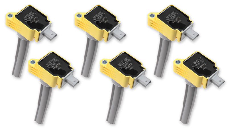 Accel Coil - Ford 2.7L V6 EcoBoost 6pk - Yellow