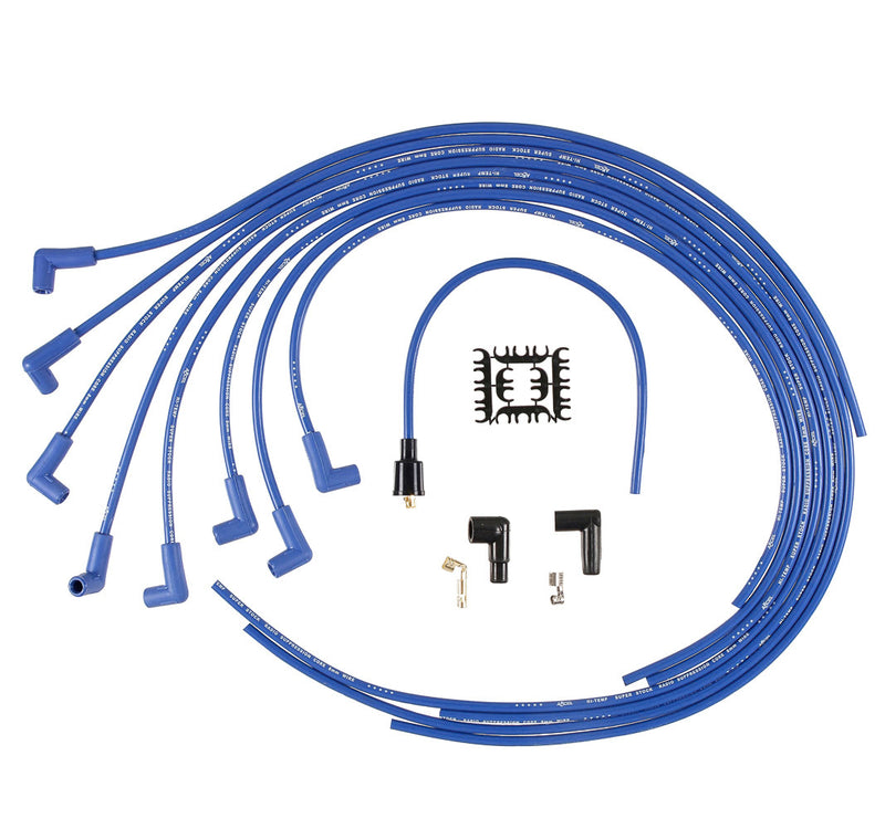 Accel 8mm 90 Degree End Supp BLUE UNIVERSAL