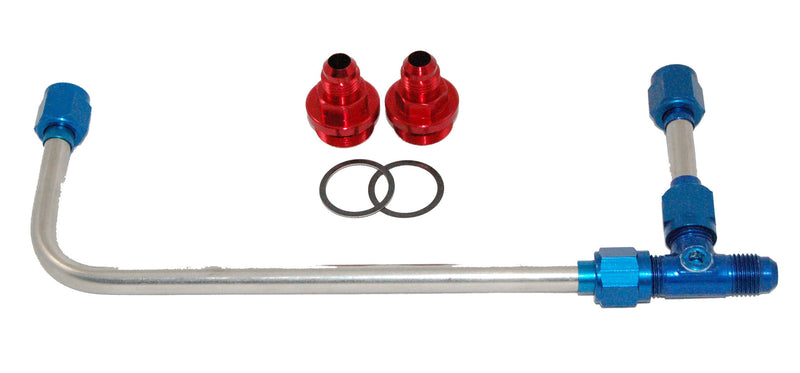 Advanced Engine Design Polished S/S 4160 Carb. Fuel Line Kit